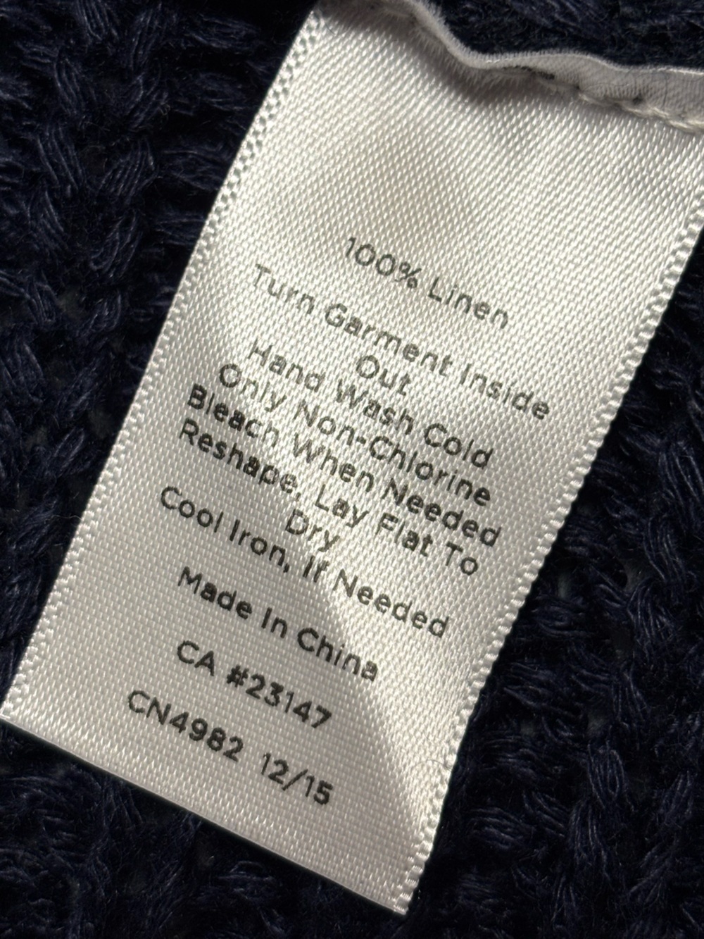 Talbots Navy Blue Short-Sleeve Open-Front Knit Cardigan Sweater - Picture 14 of 14